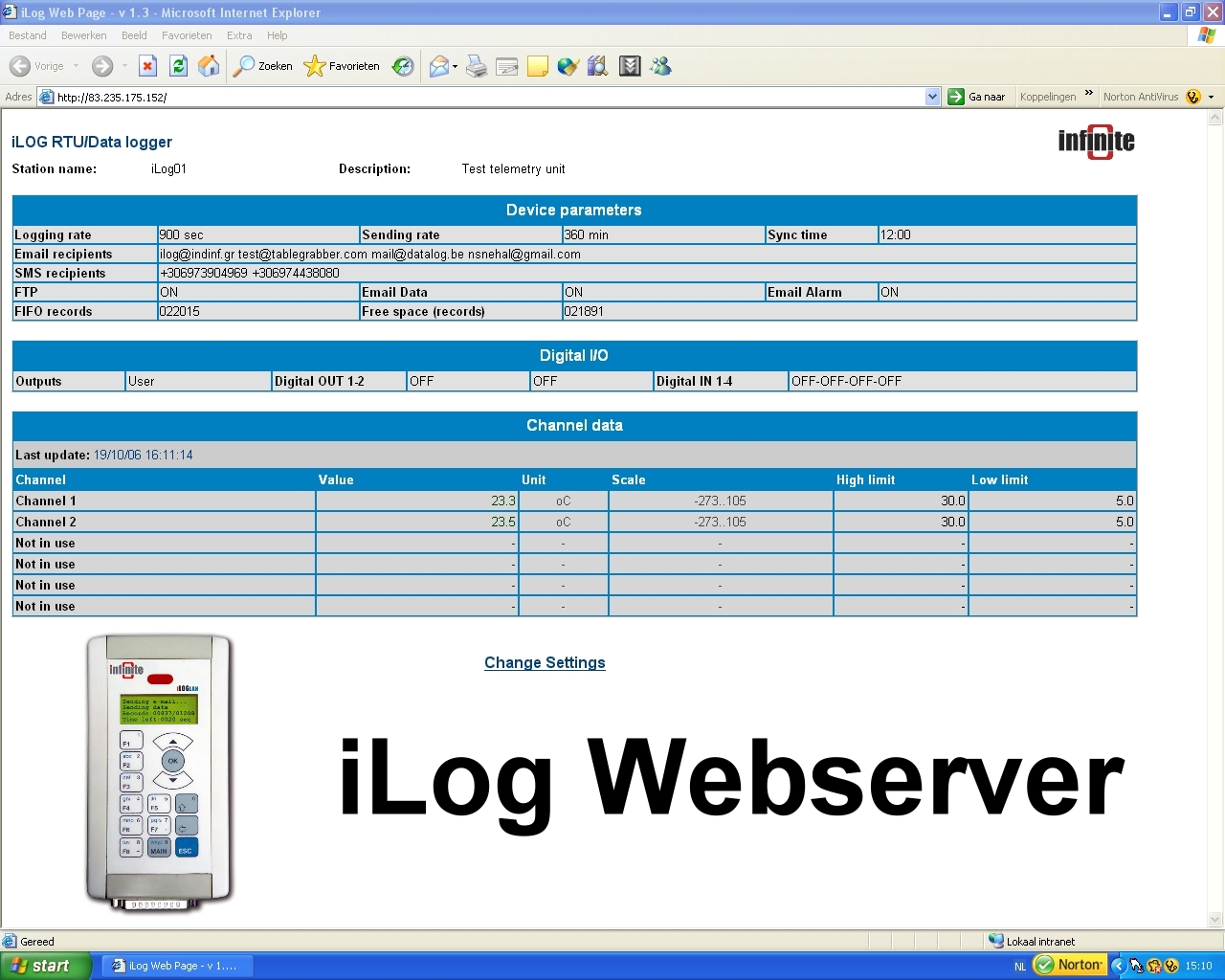 iLOG Realtime Webserver